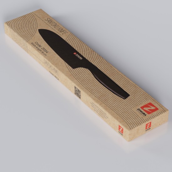 Faca Santoku, aço inoxidável, 18 cm - Zokura