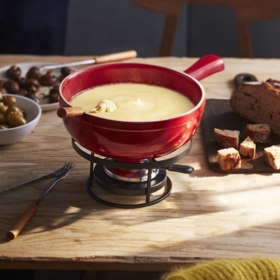 Fonduesæt, 24 cm/2,4 l, Burgundy - Emile Henry