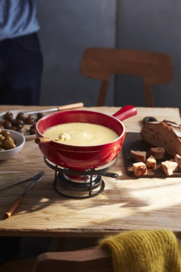 Fonduesæt, 24 cm/2,4 l, Burgundy - Emile Henry