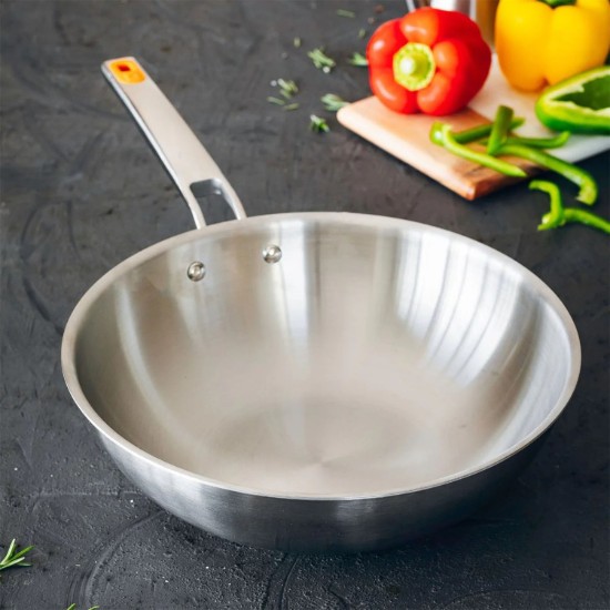 Wokpfanne, Edelstahl, 28 cm, „Efficient Inox“ – BRA
