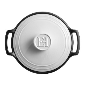 Keramikinis Cocotte puodas, 28,5 cm / 4 l, "Sublime +", White&Slate – Emile Henry