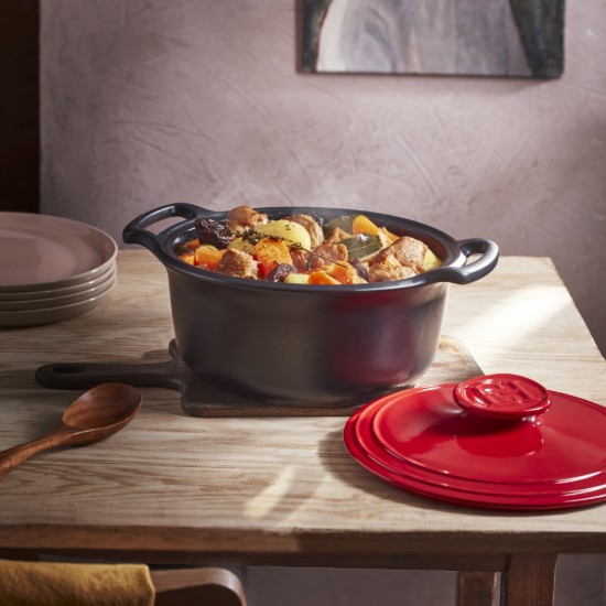Keramikinis Cocotte puodas, 33 cm / 6,5 l, "Sublime +", Burgundy – Emile Henry