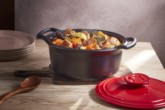 Keramikinis Cocotte puodas, 33 cm / 6,5 l, "Sublime +", Burgundy – Emile Henry