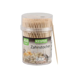 Toothpicks, birch wood, 450 pieces - Kesper