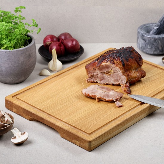 Wooden chopping board, 50 x 35 cm, 3.5 cm thick - Kesper