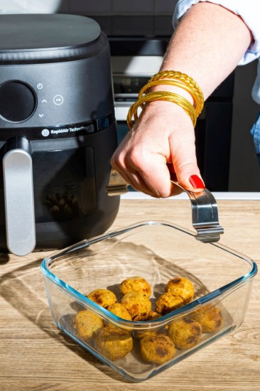 Airfryer schaal met afneembaar handvat, hittebestendig glas, 20 x 18 cm / 2 L - Pyrex