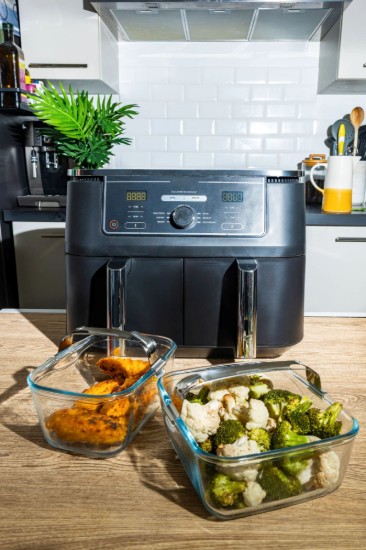Airfryer schaal met afneembaar handvat, hittebestendig glas, 20 x 18 cm / 2 L - Pyrex
