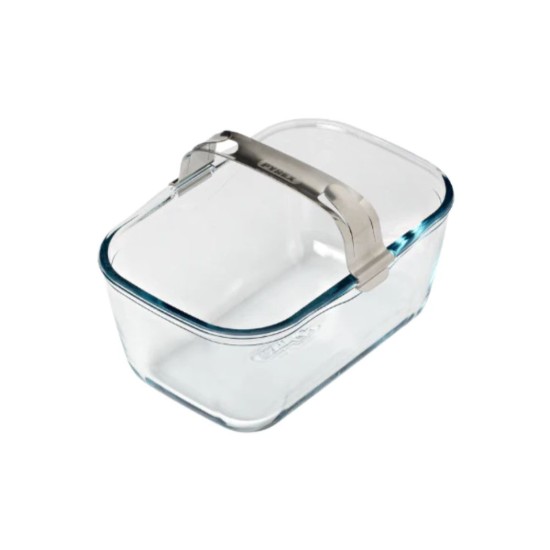 Airfryerschaal met afneembaar handvat, hittebestendig glas, 20 x 14 cm / 1,5 L - Pyrex