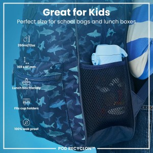 Water bottle for children, recyclon, 350 ml, Safari - Ion8