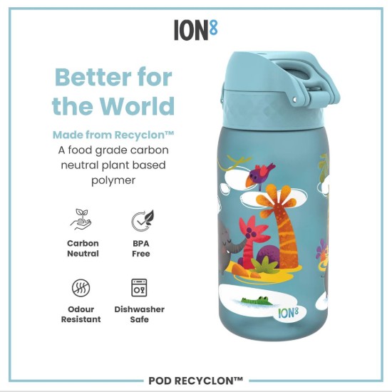 Flixkun tal-ilma għat-tfal, recyclon, 350 ml, Safari - Ion8