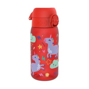 Flixkun tal-ilma għat-tfal, recyclon, 350 ml, Red Unicorns - Ion8