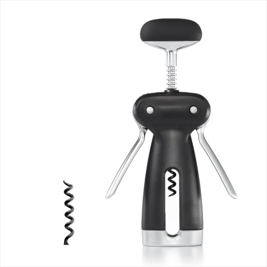 Korktrækker med aftagelig folieskærer, stål, "SteeL" - OXO