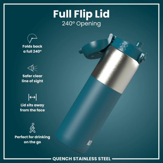 Παγούρι, ανοξείδωτο ατσάλι, 1.2 L, Deep Teal - Ion8