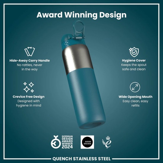 Παγούρι, ανοξείδωτο ατσάλι, 1.2 L, Deep Teal - Ion8
