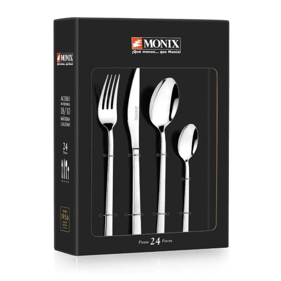Bestickset, rostfritt stål, 24 delar, "Vicenza" - Monix