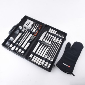 25-piece barbecue set, stainless steel - Zokura