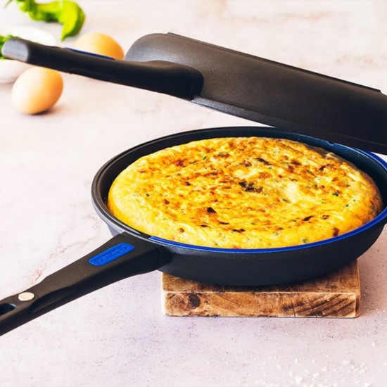 Double frying pan, aluminum, 24 cm, "Twin" - Monix