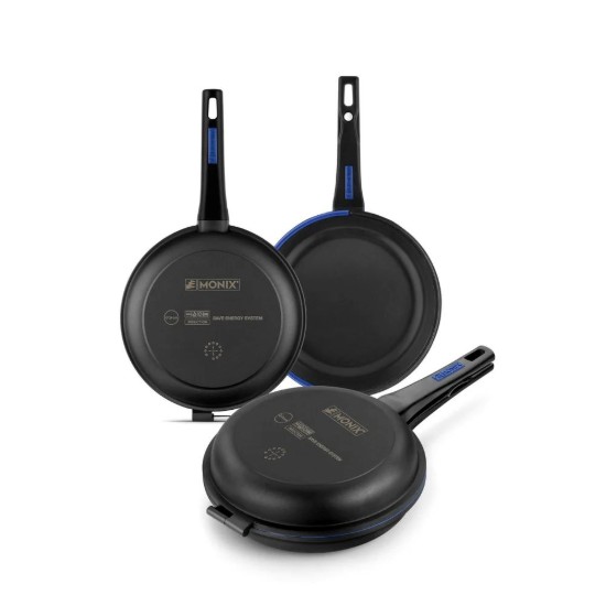 Double frying pan, aluminum, 24 cm, "Twin" - Monix