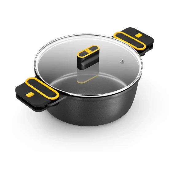 Casserole dish with lid, aluminum, 32cm/8.3L, "Daily Pro" - BRA