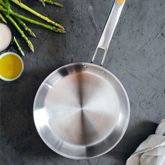 Frying pan, stainless steel, 24 cm, "Efficient Inox" - BRA