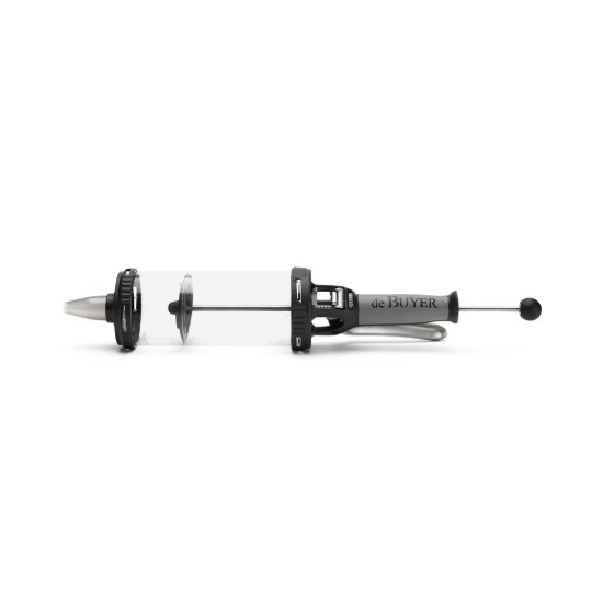 "Le Tube Pro" pastry set with pastry syringe, 4 tubes and 12 pastry nozzles  - de Buyer