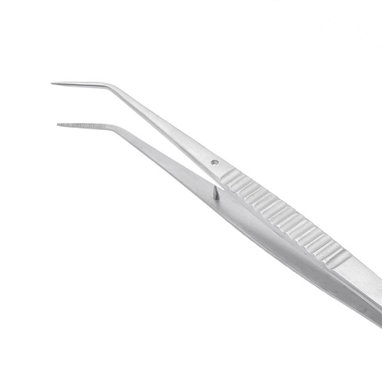 Curved tweezers, 16 cm, stainless steel - de Buyer