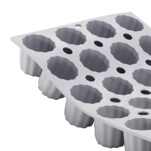 Silicone mold for 28 mini-canneles, 30 x 17.5 cm - "de Buyer" brand