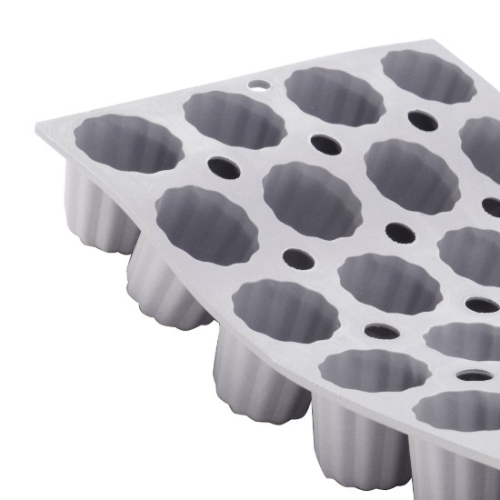 Silicone mold for 28 mini-canneles, 30 x 17.5 cm - "de Buyer" brand