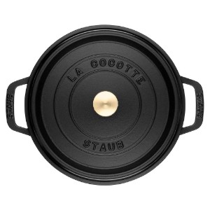Cocotte cooking pot, cast iron, 30 cm/8.35L, Black - Staub