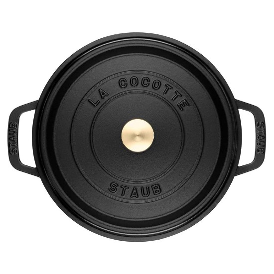 Cocotte hrniec, liatina, 30 cm/8.35L, Black - Staub