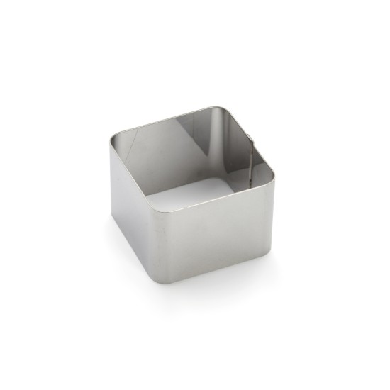 Firkantet konditorform, rustfrit stål, 5,6 x 5,6 cm - de Buyer