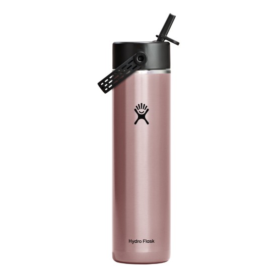 "Lightweight Straw" thermo-insulated bottle, stainless steel, 710 ml, Quartz - Hydro Flask
