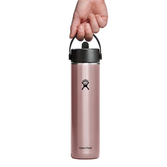 "Lightweight Straw" thermo-insulated bottle, stainless steel, 710 ml, Quartz - Hydro Flask