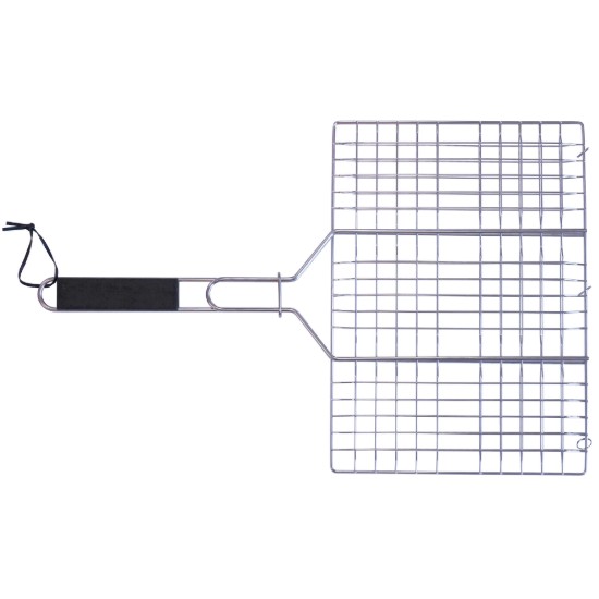 Foldable grill for steak and burgers, stainless steel - Zokura