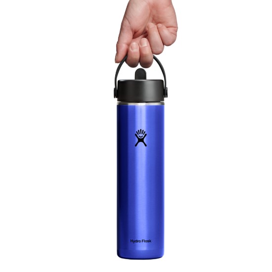 "Lightweight Straw" thermo-insulated bottle, stainless steel, 710 ml, Sapphire Blue - Hydro Flask
