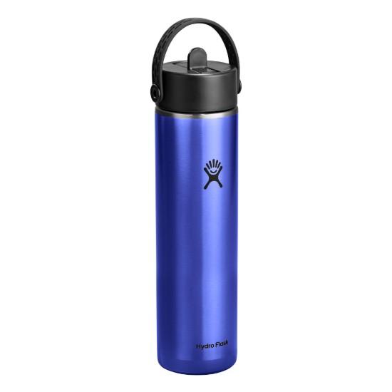 "Lightweight Straw" thermo-insulated bottle, stainless steel, 710 ml, Sapphire Blue - Hydro Flask