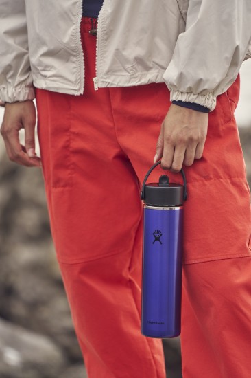 "Lightweight Straw" thermo-insulated bottle, stainless steel, 710 ml, Sapphire Blue - Hydro Flask