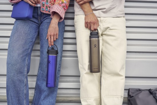 "Lightweight Straw" thermo-insulated bottle, stainless steel, 710 ml, Sapphire Blue - Hydro Flask
