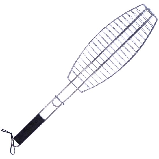 Foldable fish grill, stainless steel - Zokura