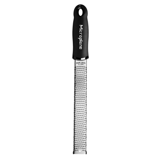 Klassische Reibe, chirurgischer Edelstahl, 32,5 cm, Schwarz - Microplane