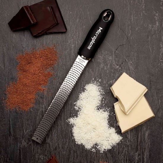 Klassische Reibe, chirurgischer Edelstahl, 32,5 cm, Schwarz - Microplane