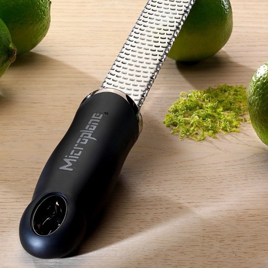 Klassische Reibe, chirurgischer Edelstahl, 32,5 cm, Schwarz - Microplane