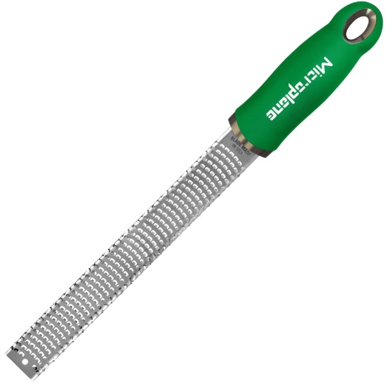Classic grater, surgical stainless steel, 32.5 cm, Fresh Basil Green - Microplane