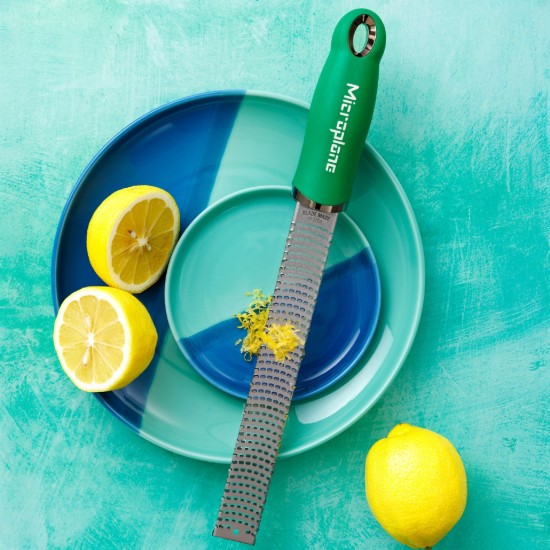 Classic grater, surgical stainless steel, 32.5 cm, Fresh Basil Green - Microplane