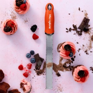Classic grater, surgical stainless steel, 32.5 cm, Sunset Orange - Microplane
