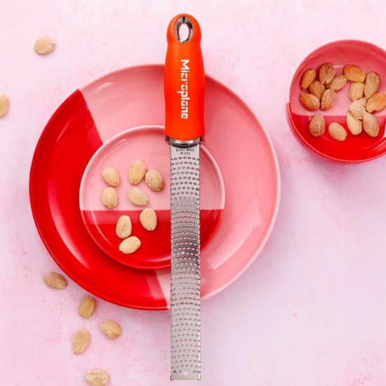 Classic grater, surgical stainless steel, 32.5 cm, Sunset Orange - Microplane