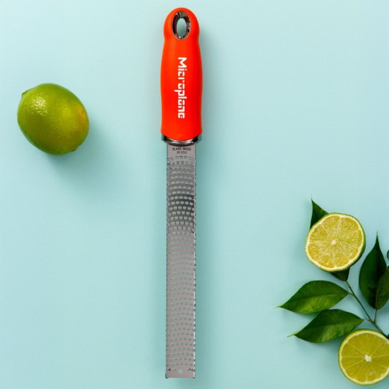 Classic grater, surgical stainless steel, 32.5 cm, Sunset Orange - Microplane