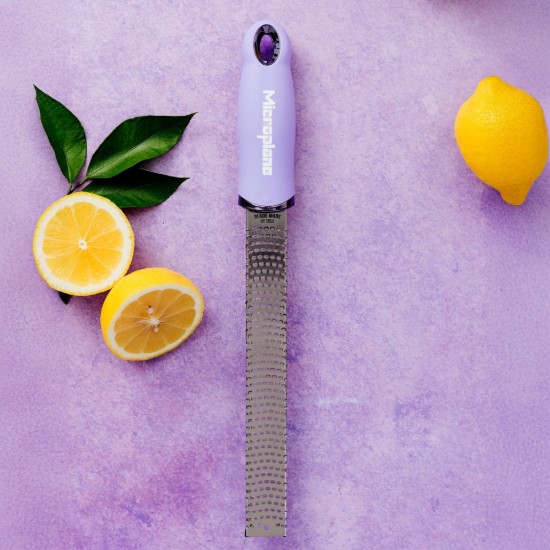 Classic grater, surgical stainless steel, 32.5 cm, Lavander Bloom - Microplane