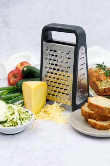 5-surface multi-purpose grater, stainless steel, "PureCut", Dark Grey - Microplane