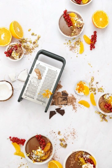 5-surface multi-purpose grater, stainless steel, "PureCut", Dark Grey - Microplane